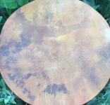 ETCHED DRUM ON COW HIDE