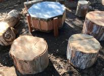 BUFFALO ON REDWOOD HOOP