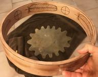 WOOD BURNT HARDWOOD HOOP